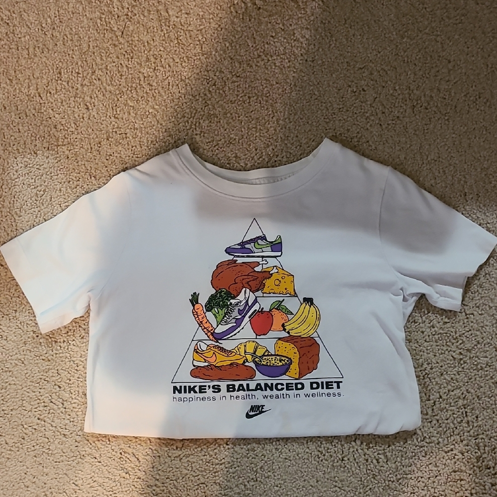 Nike Kids White Balanced Diet Graphic Tee